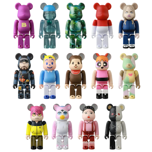 BEARBRICK Series 50 – wszystkie figurki, m.in. Basic, Jellybean, Pattern, Flag, Monchhichi, The Powerpuff Girls (Blossom), Furby