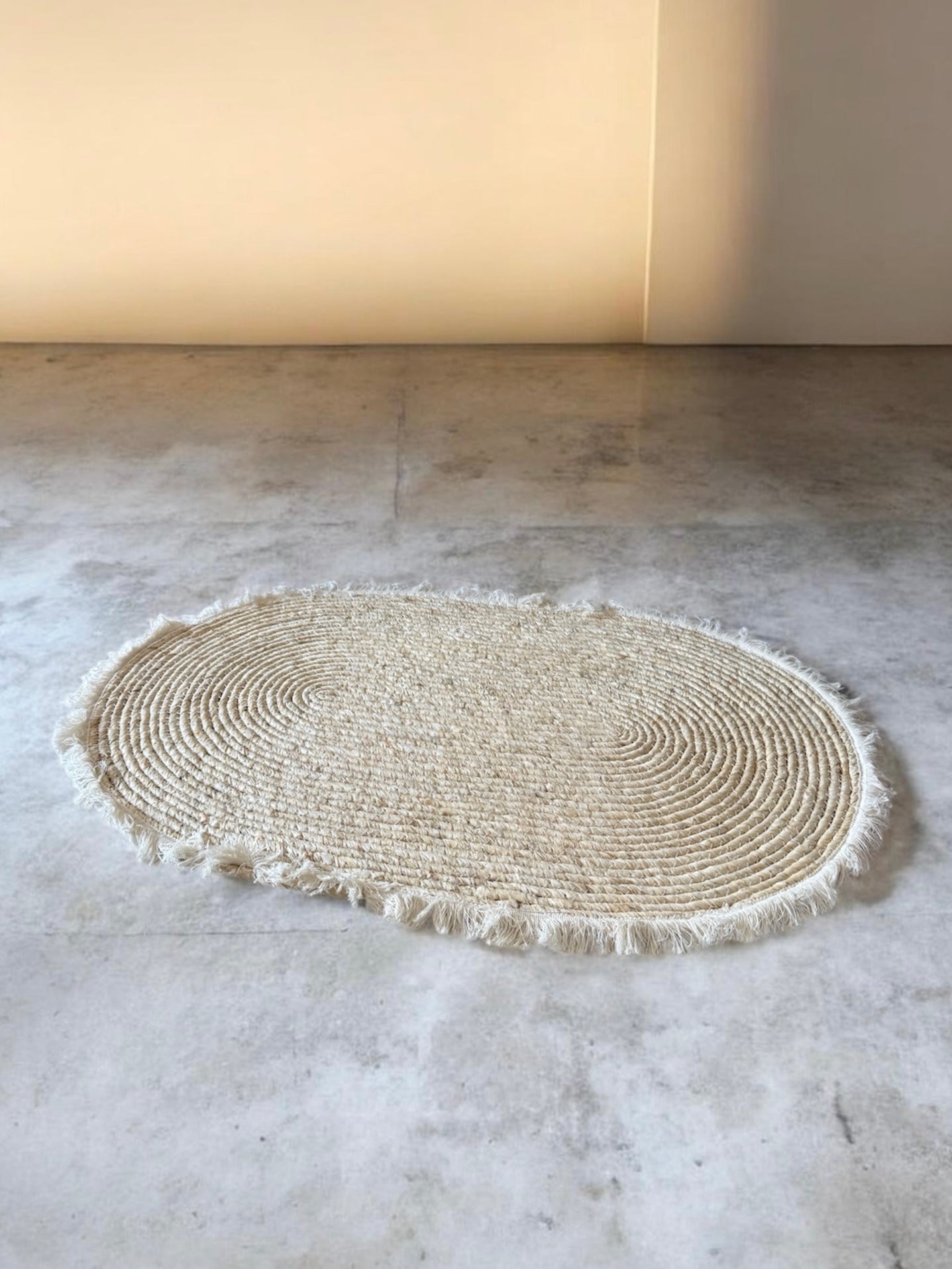 Excellent Houseware - Dywan BOHO – pleciony z liści kukurydzy - KICKOMI