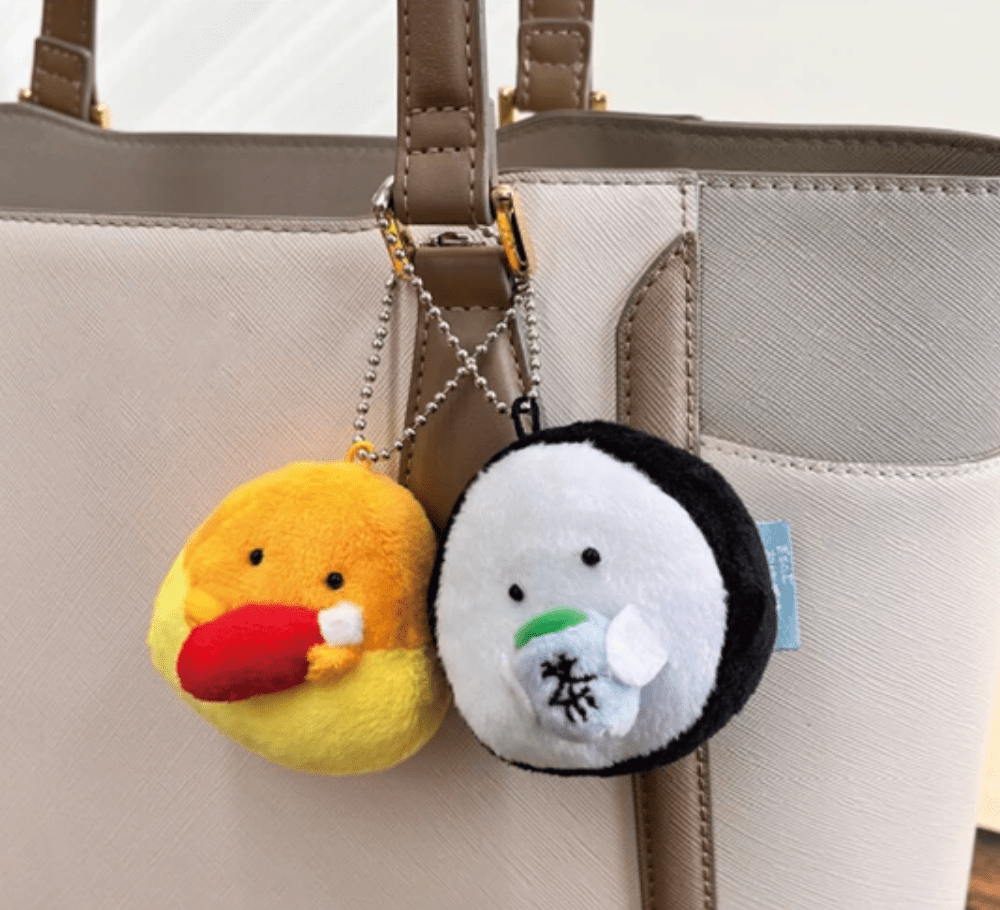 Ippinsha - Ippinsha Mascot - Gyutto Onigiri - san Mini Sushi Matcha Green Tea | Brelok - KICKOMI