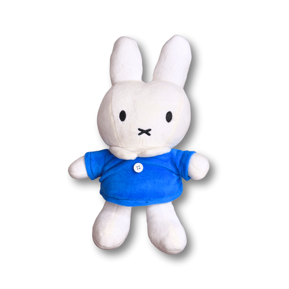 miffy - Miffy biały królik w niebieskiej koszulce | Maskotka - KICKOMI