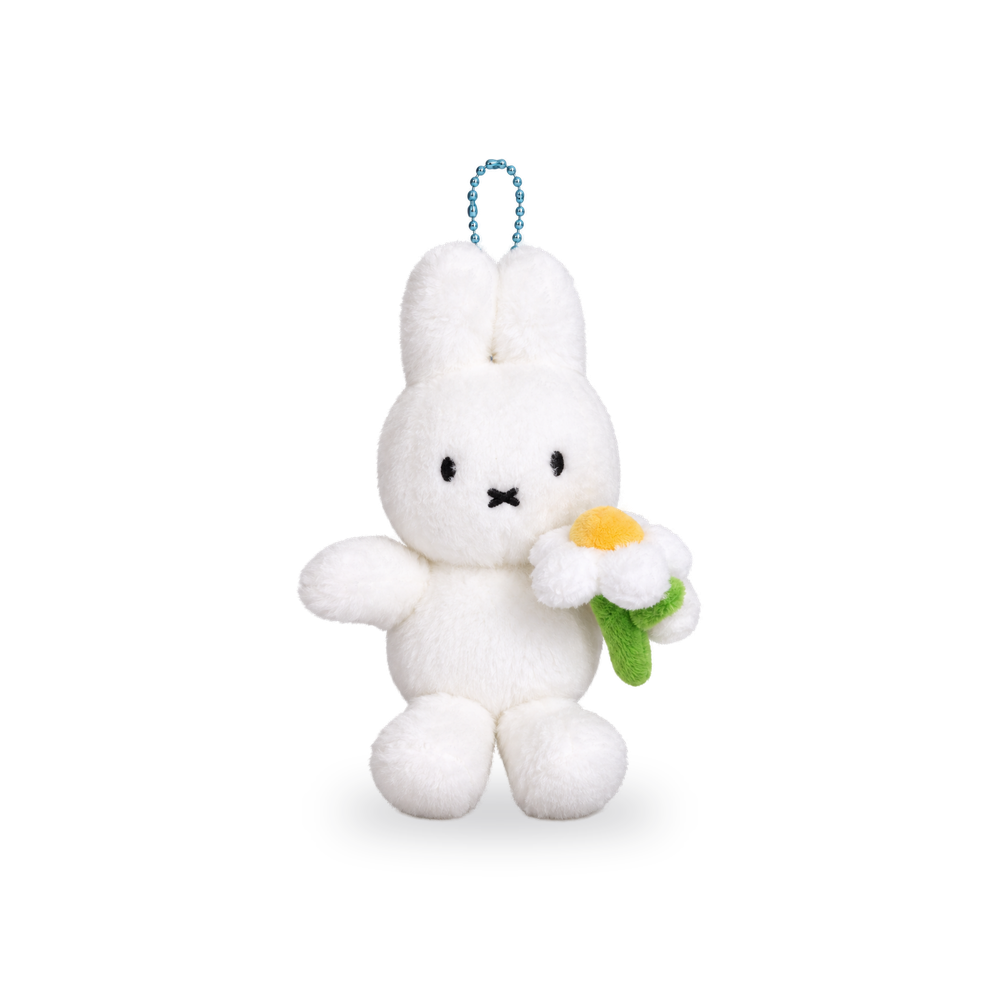 Miffy with Flower 15 cm – pluszowy brelok