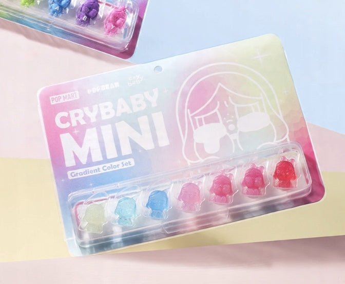 POP MART - POP BEAN CRYBABY MINI FIGURE Gradient set | Blind Box Figurki Kolekcjonerske - KICKOMI