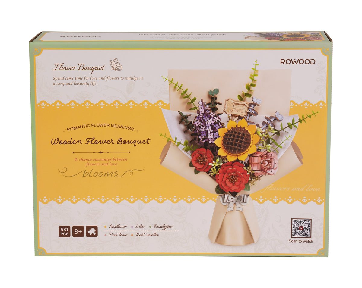 ROBOTIME - Rowood Flower Bouquet Bukiet - KICKOMI
