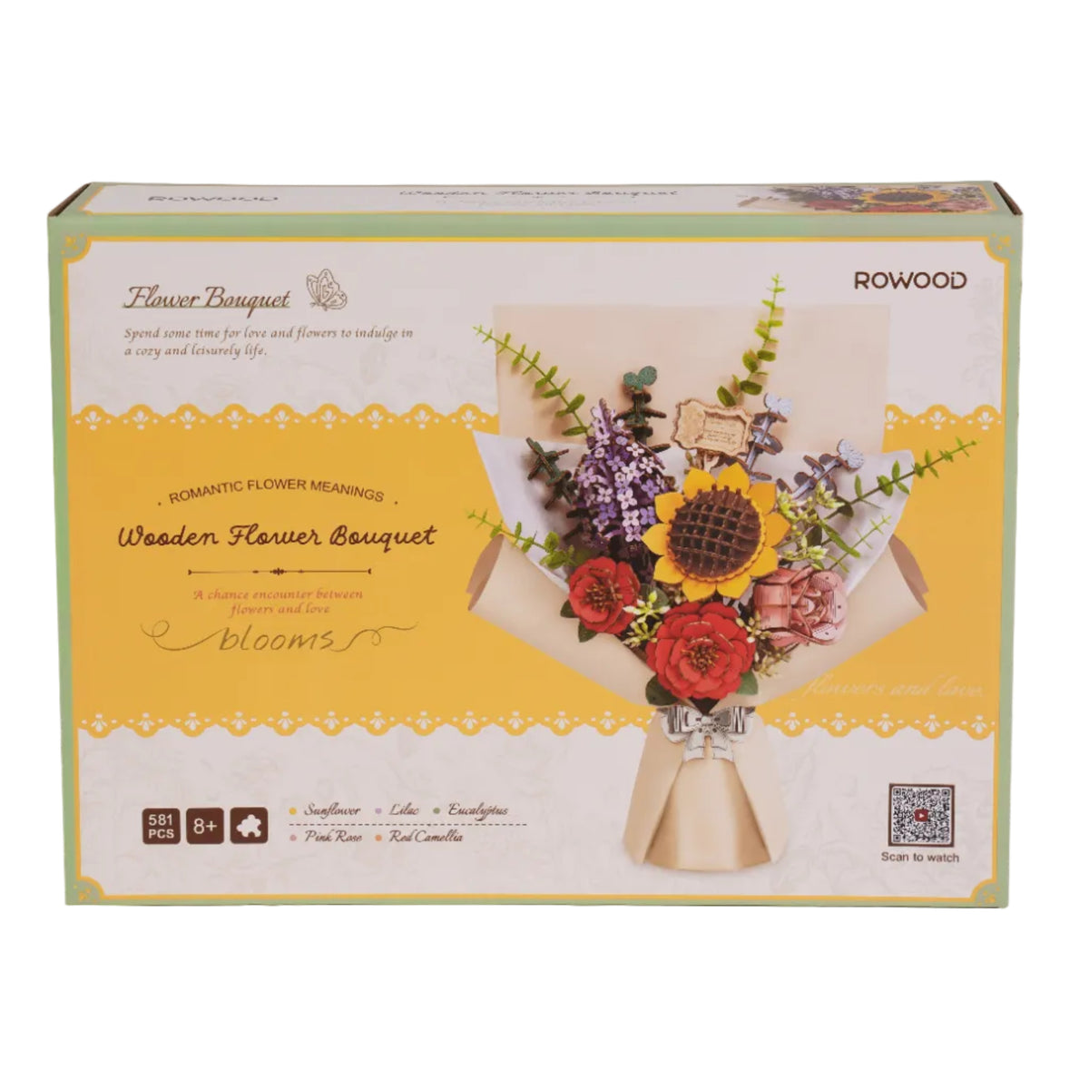 ROBOTIME - Rowood Flower Bouquet Bukiet - KICKOMI