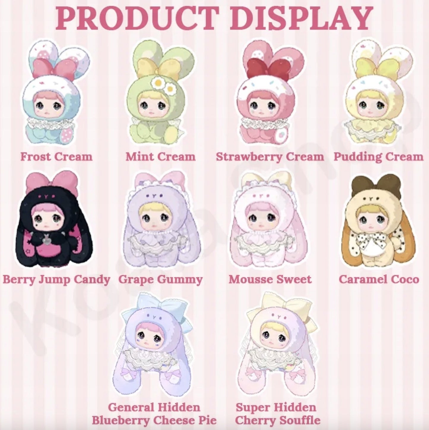 TOP TOY - Nommi Baby Sweetheart Bunny Plush | Blind Box Brelok - KICKOMI