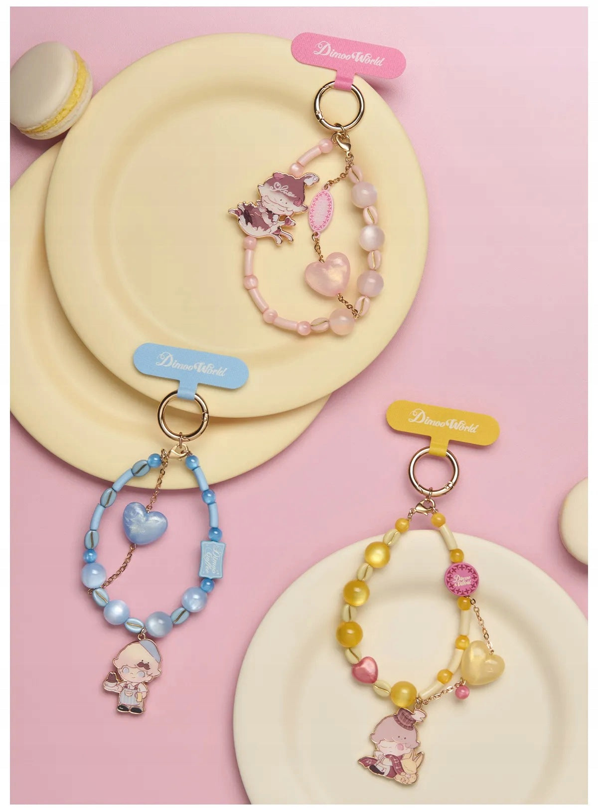Dimoo Crush on Coffee Phone Charm