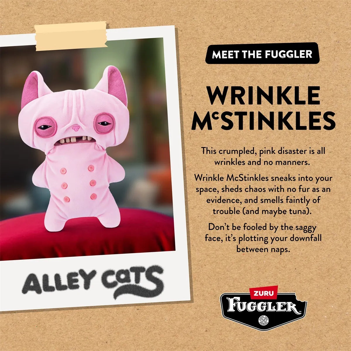 Fuggler Alley Cats Wrinkle McStinkles 23 cm – szczegóły