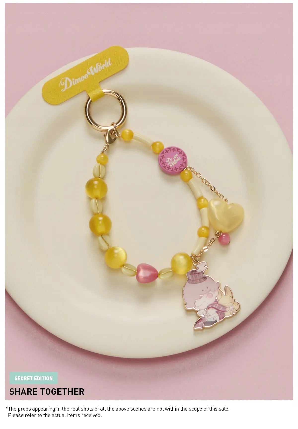 Dimoo Crush on Coffee Phone Charm