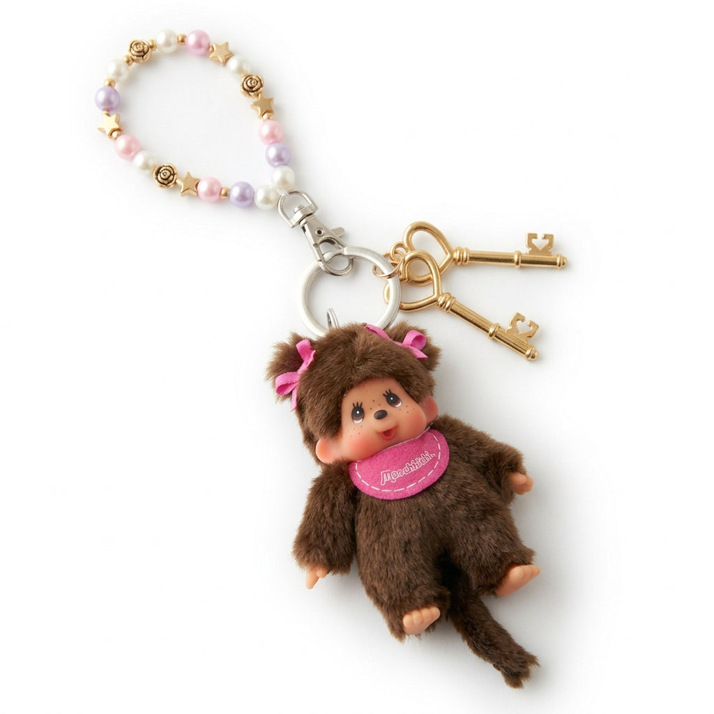 Monchhichi Girl with Pigtails | 10 cm