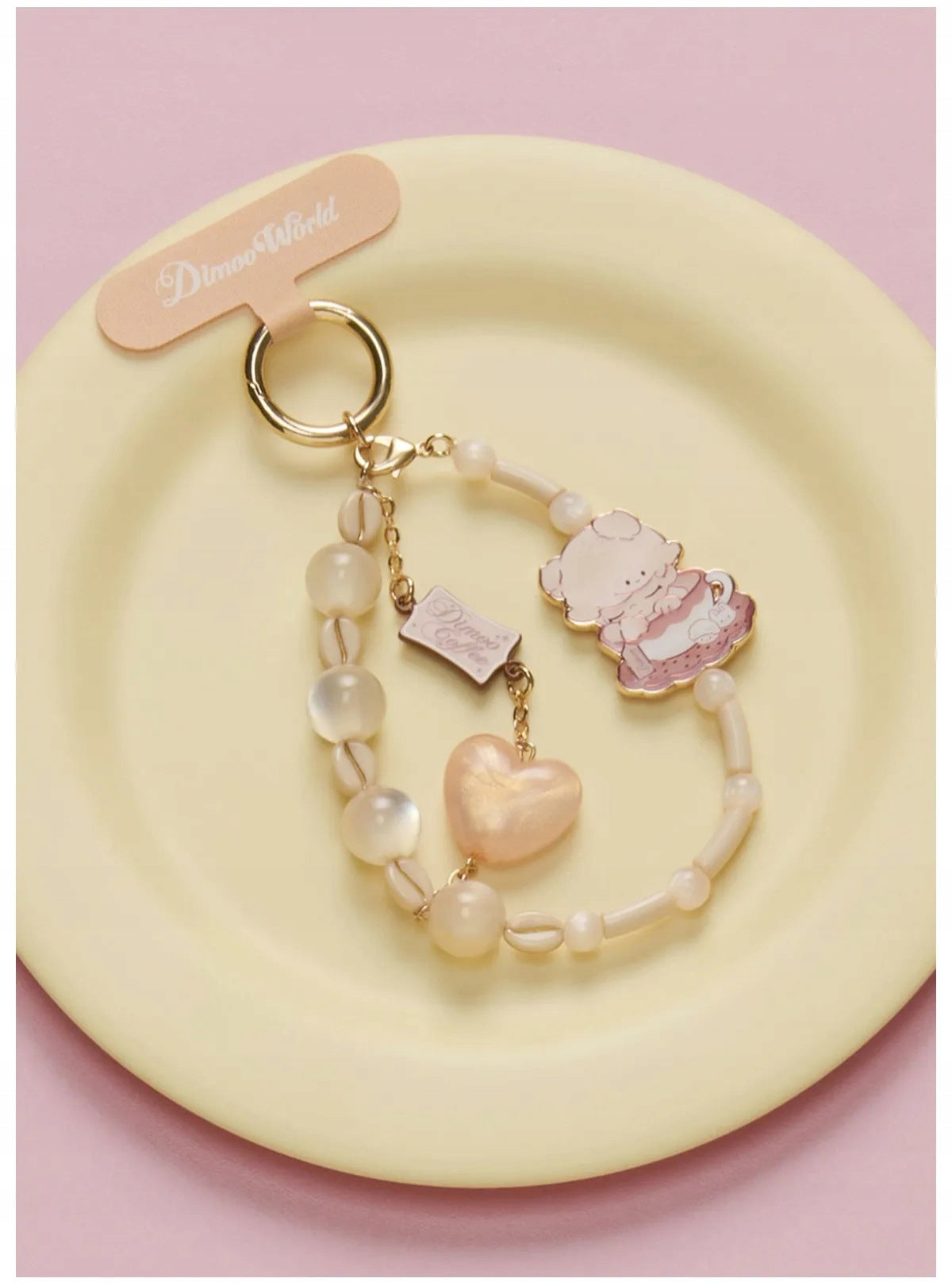 Dimoo Crush on Coffee Phone Charm