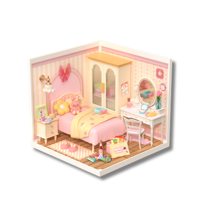Rolife Lovely Pink Bedroom