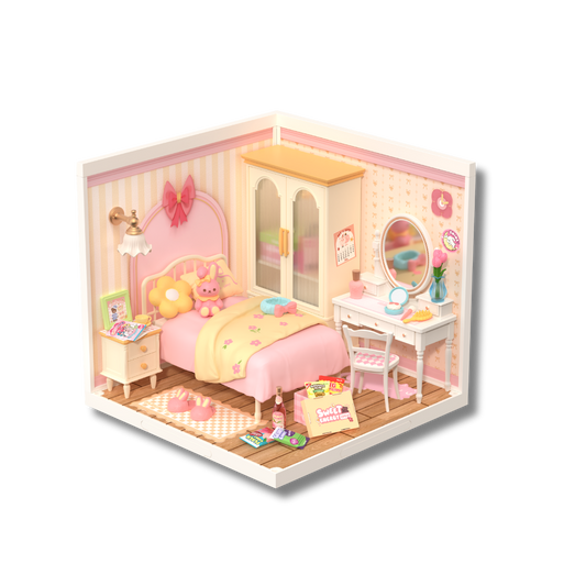 Rolife Lovely Pink Bedroom