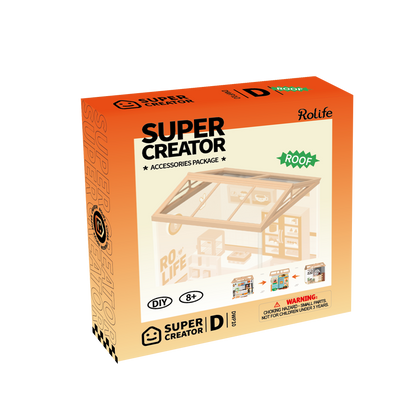 Rolife Dust Cover Roof for Plastic Mini House Building