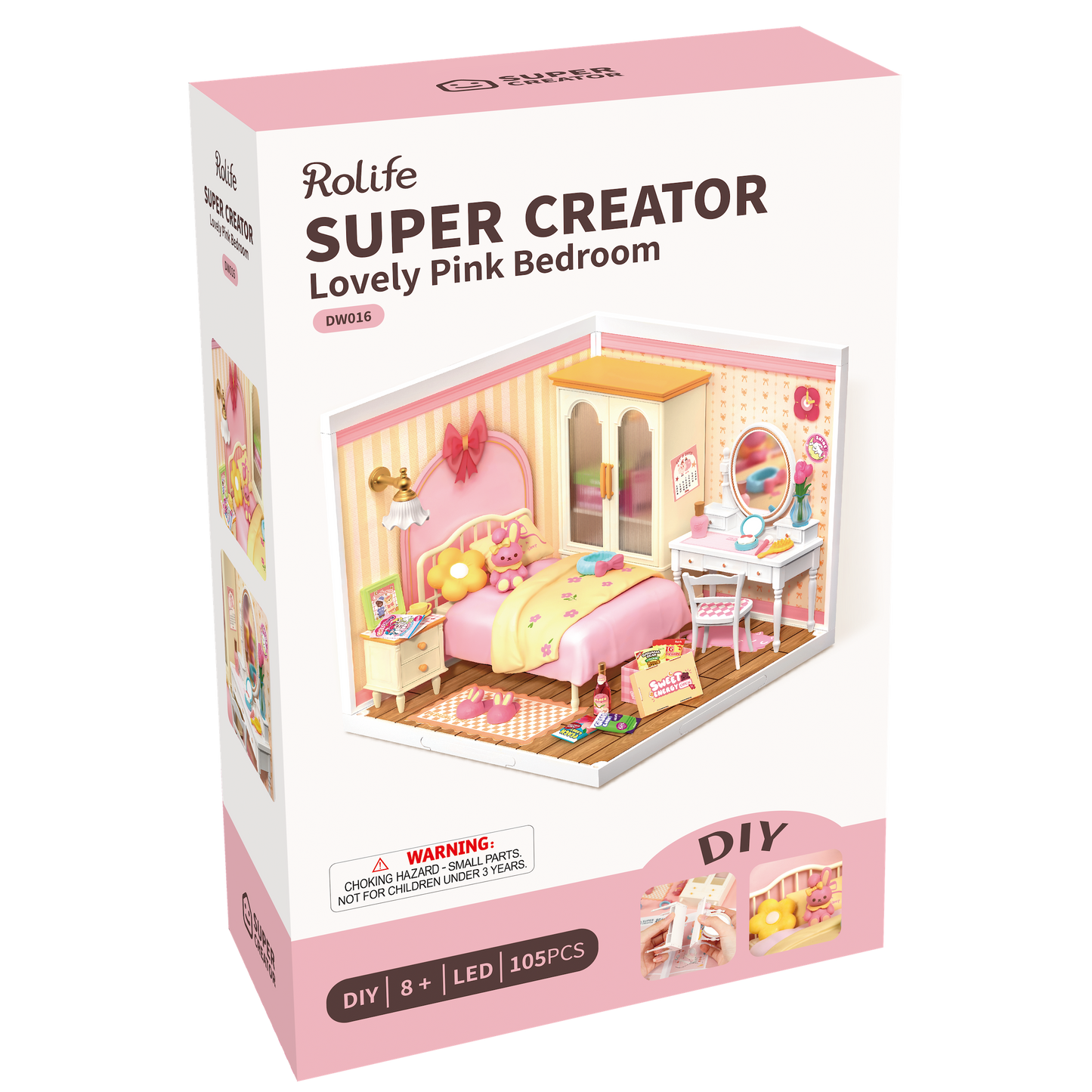 Rolife Lovely Pink Bedroom