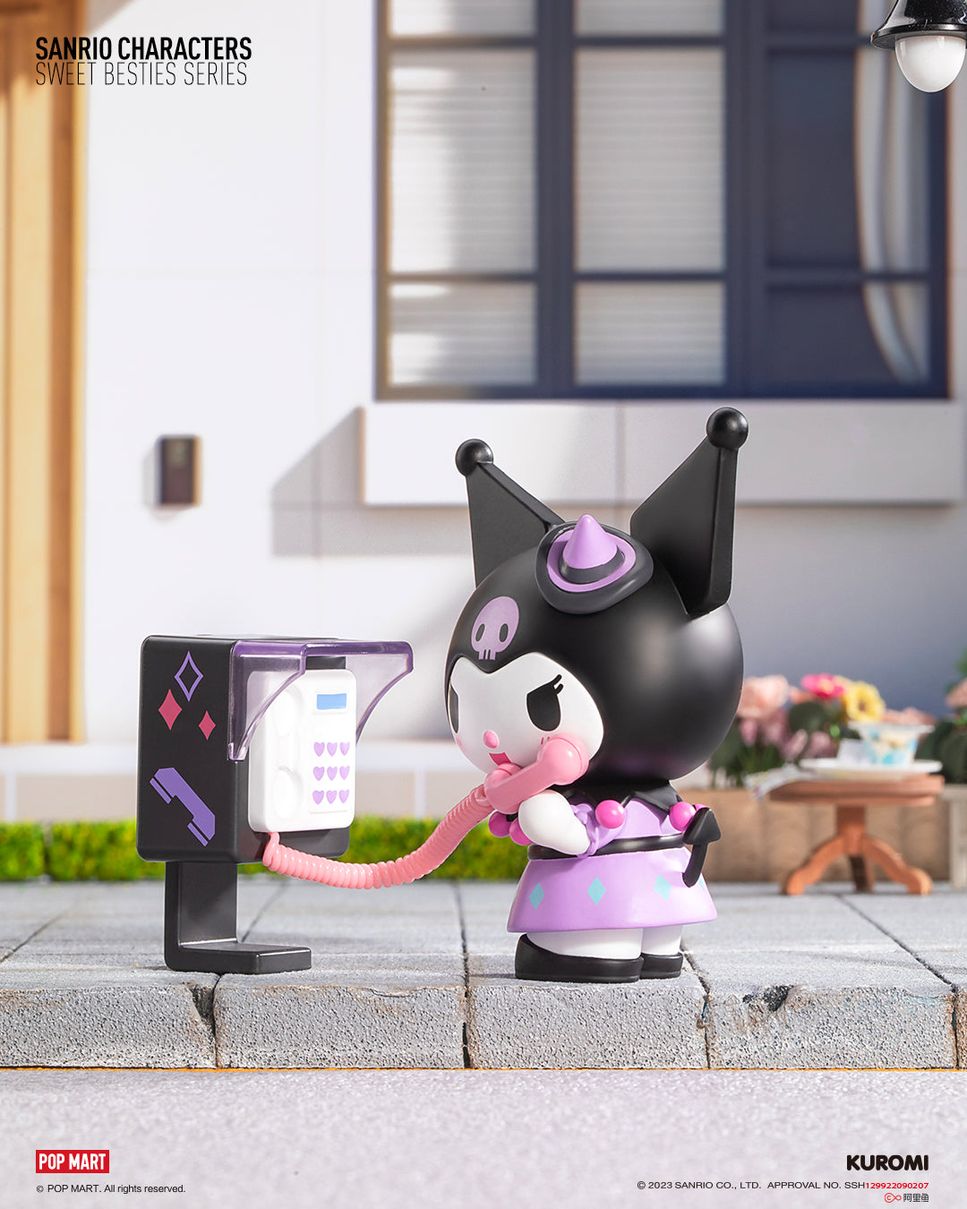 Sanrio Characters Sweet Besties – Kuromi Telephone Booth