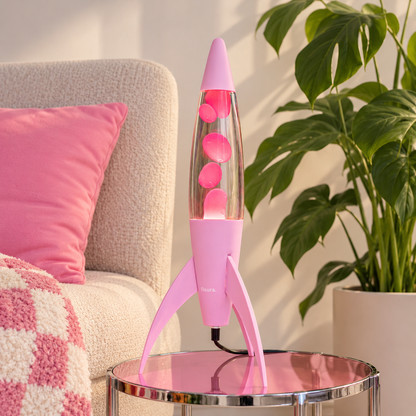 Laavalamppu Monochromatic Pink Rocket
