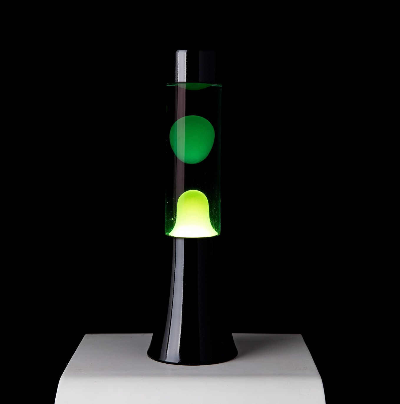 Lampa Lava Mini Green and Yellow