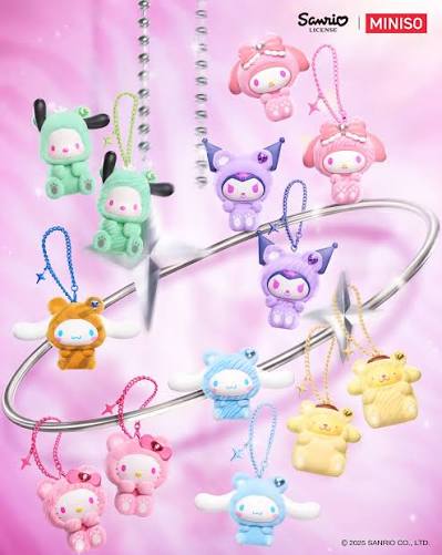 Sanrio Characters Gem Forest Flocked Pendant