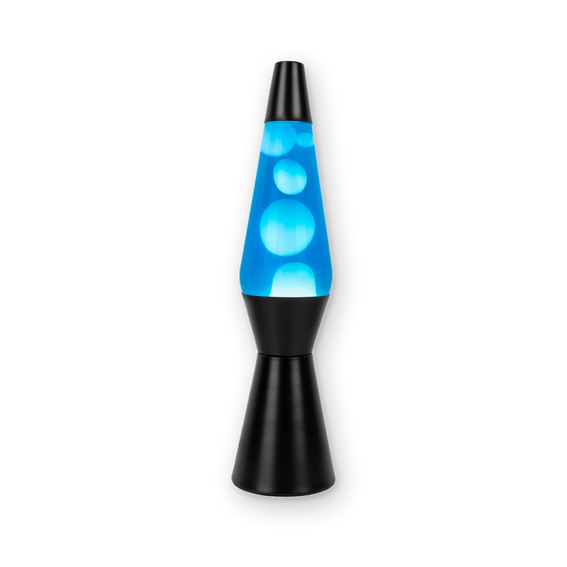 Lávová lampa Black Bullet Cyan