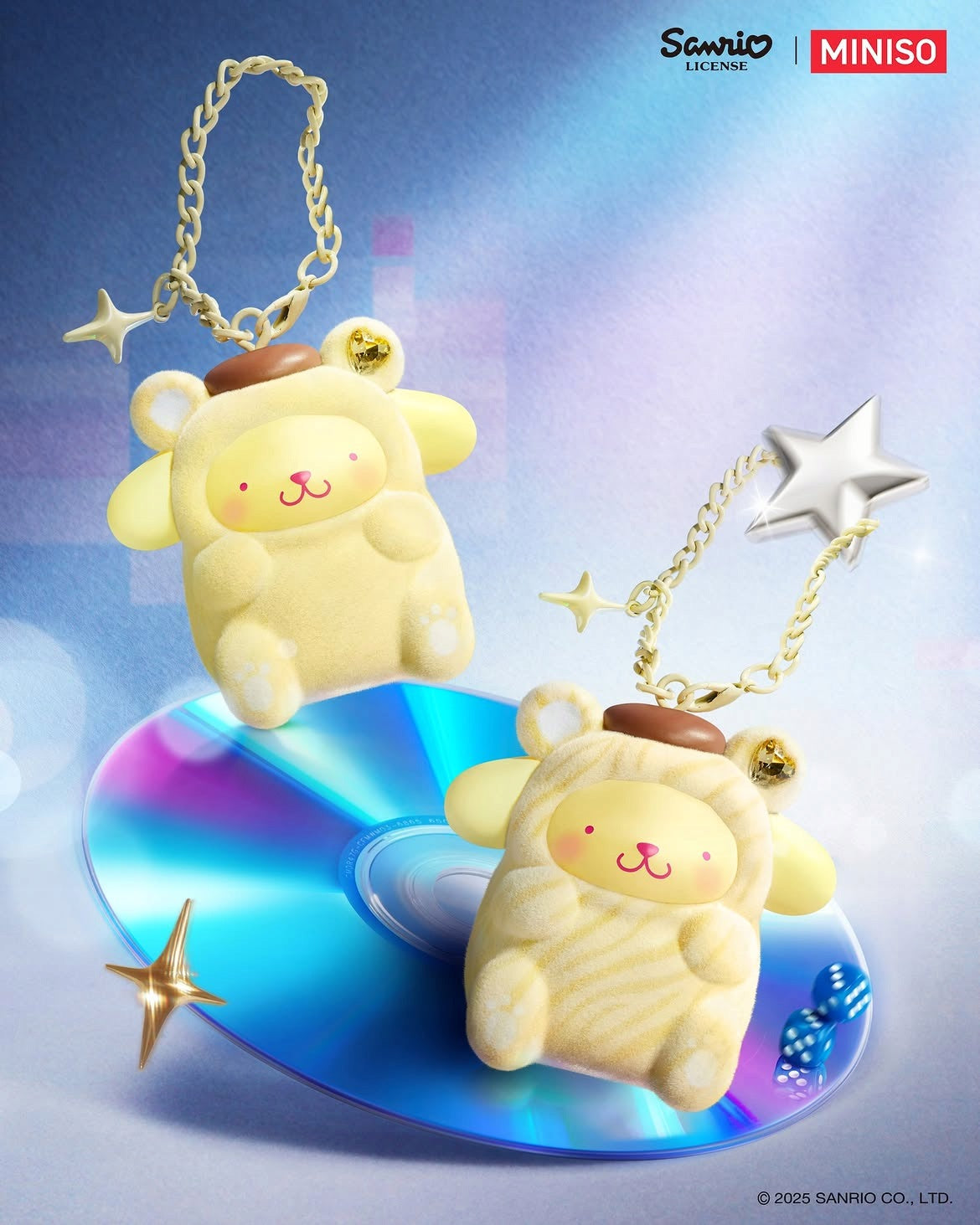 Sanrio Characters Gem Forest Flocked Pendant