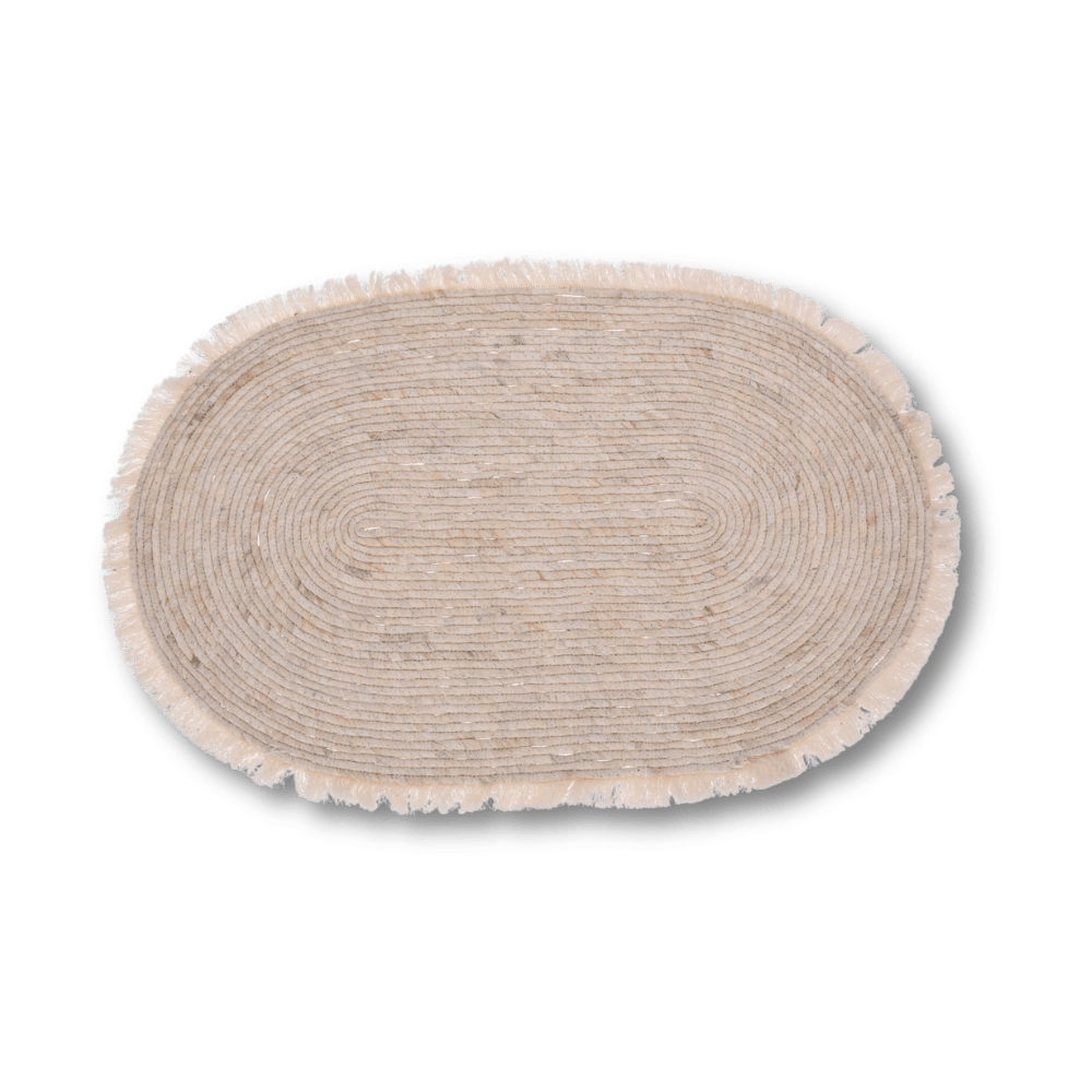 Excellent Houseware - Dywan BOHO – pleciony z liści kukurydzy - KICKOMI