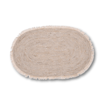 Excellent Houseware - Dywan BOHO – pleciony z liści kukurydzy - KICKOMI