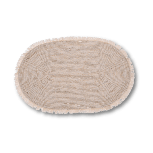 Excellent Houseware - Dywan BOHO – pleciony z liści kukurydzy - KICKOMI