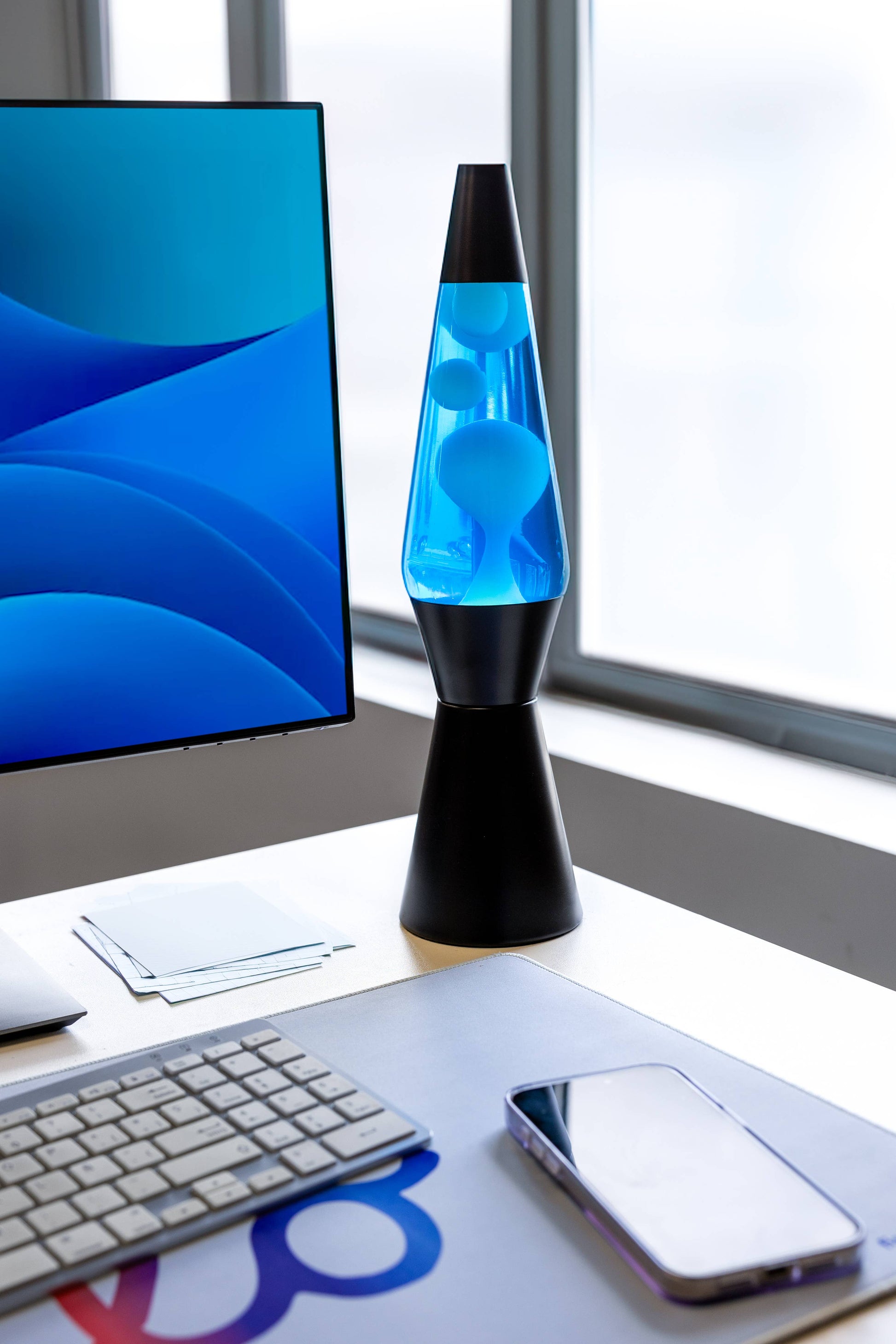 Fisura - Lampa Lava Black Bullet Cyan - KICKOMI
