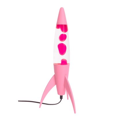 Fisura - Lampa Lava Monochromatic Pink Rocket - KICKOMI