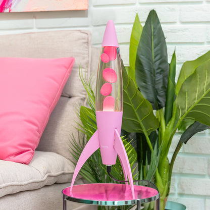 Fisura - Lampa Lava Monochromatic Pink Rocket - KICKOMI