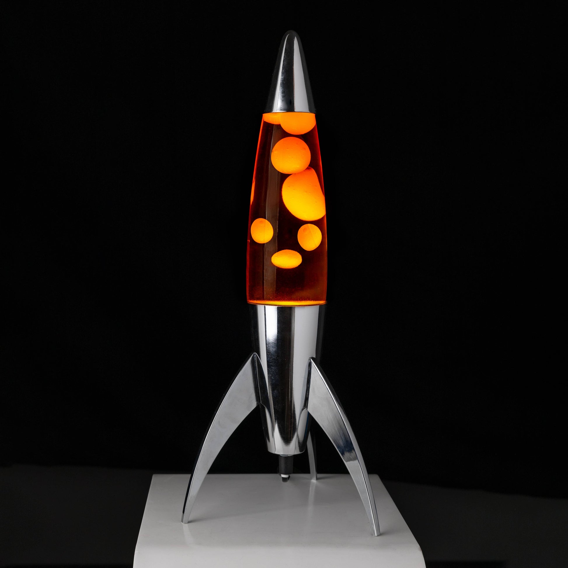 Fisura - Lampa Lava Orange Rocket - KICKOMI