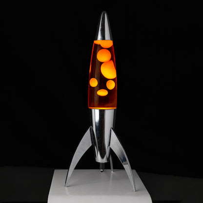 Fisura - Lampa Lava Orange Rocket - KICKOMI