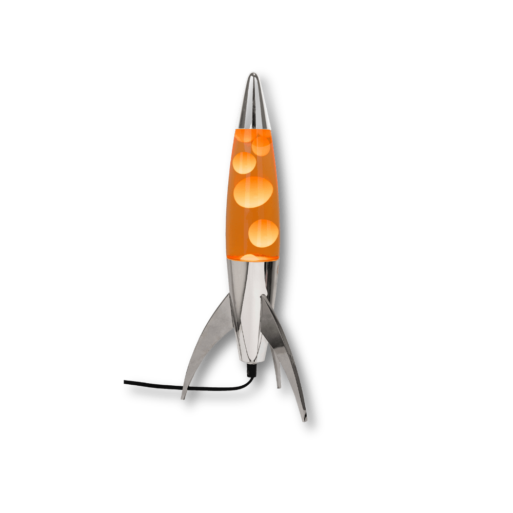 Fisura - Lampa Lava Orange Rocket - KICKOMI