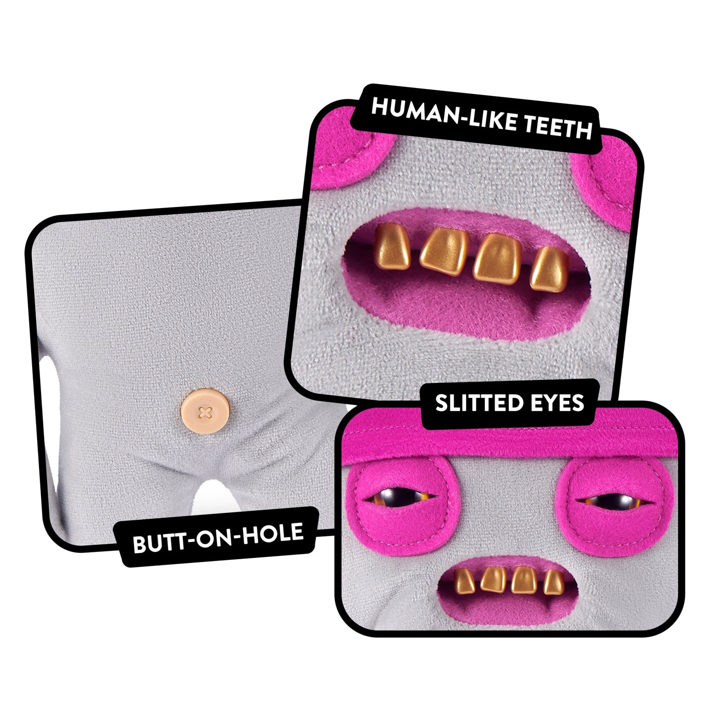 Fuggler - Fuggler Fugg Life Squidge Grey | Szary Glutek - KICKOMI