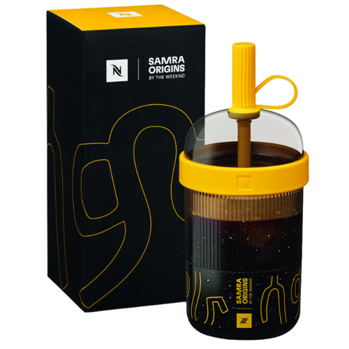 Nespresso x The Weeknd Samra Origins | Travel Tumbler Yellow zółty Limited Edition