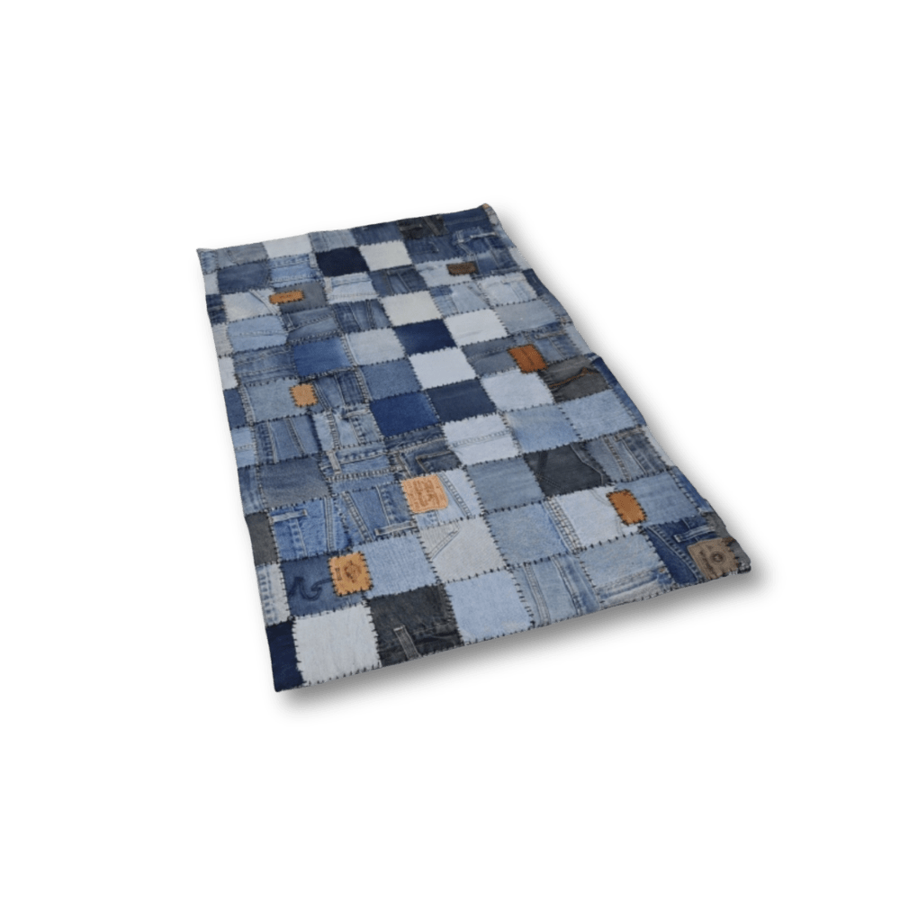 JAVO - Dywan Patchworkowy Jeans - KICKOMI