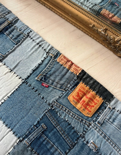 JAVO - Dywan Patchworkowy Jeans - KICKOMI