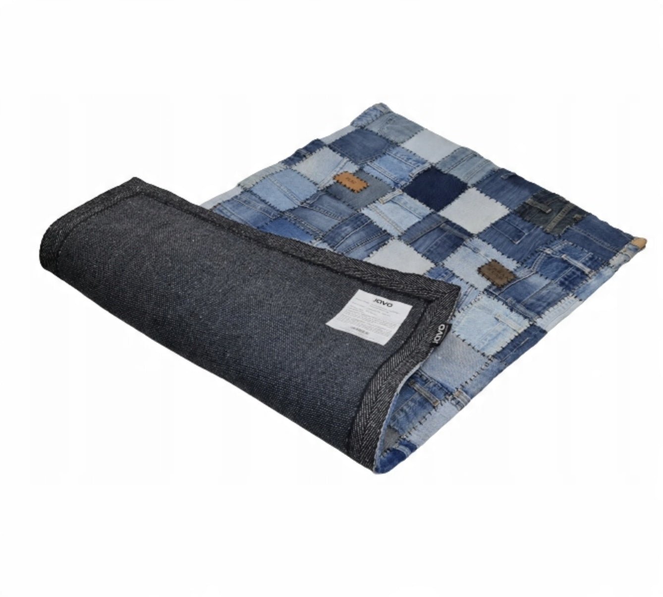 JAVO - Dywan Patchworkowy Jeans - KICKOMI