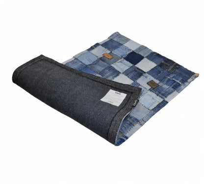 JAVO - Dywan Patchworkowy Jeans - KICKOMI
