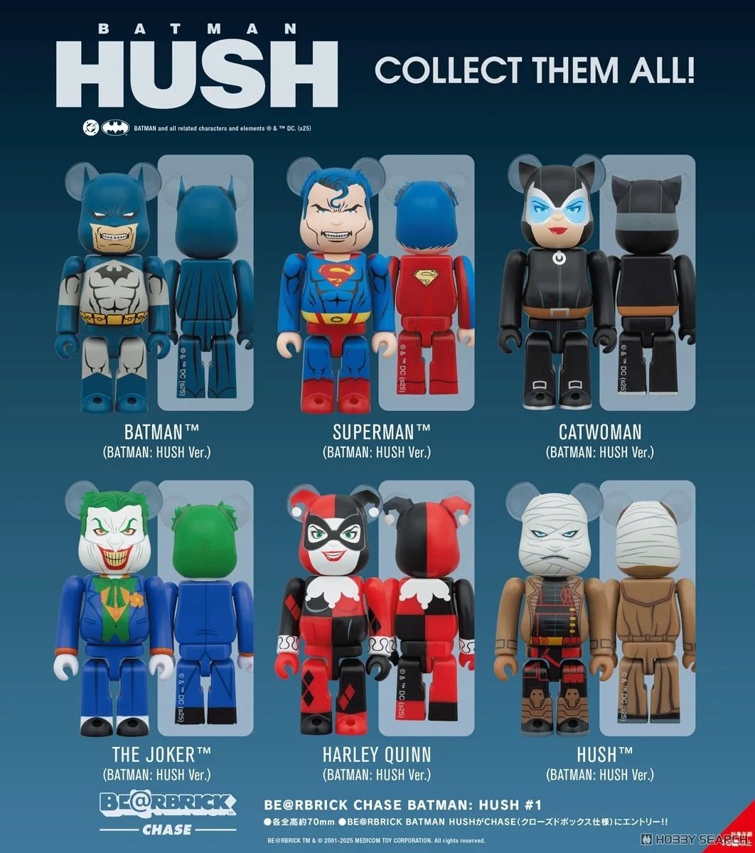 Medicom - Bearbrick 100% Chase Batman Hush Ver.1 - KICKOMI