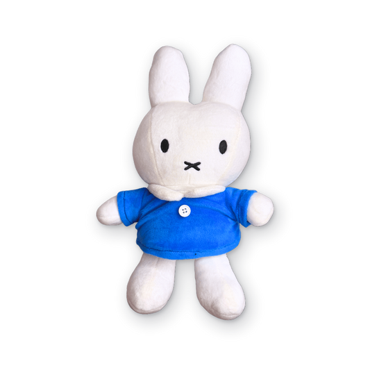 Miffy biały królik w niebieskiej koszulce