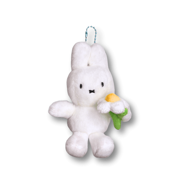 miffy - Miffy biały królik z kwiatem | Brelok - KICKOMI