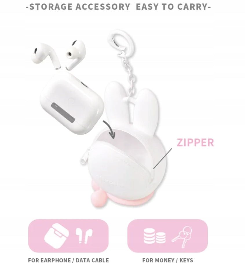 miffy - Miffy Silicone Earbuds Pouch Keychain | Blind Box Etui Brelok - KICKOMI