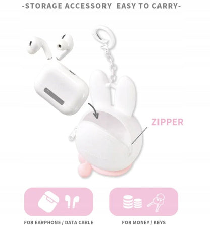 miffy - Miffy Silicone Earbuds Pouch Keychain | Blind Box Etui Brelok - KICKOMI