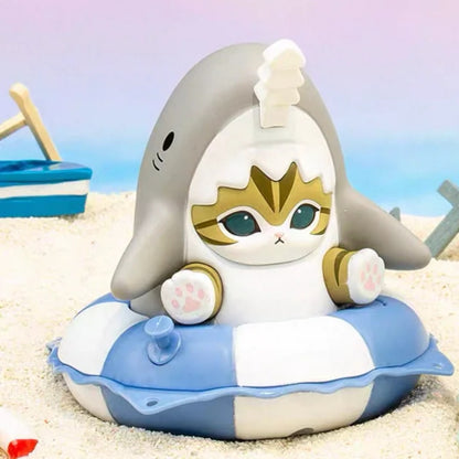 Mofusand Swimming Ring Stamp – Saw Shark Cat