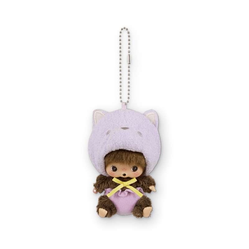 Monchhichi Bebichhichi Cat Purple | 10 cm