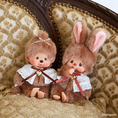 Monchhichi - Monchhichi and Chimutan Sweet Brown Series S brązowy królik | Maskotka 18cm - KICKOMI