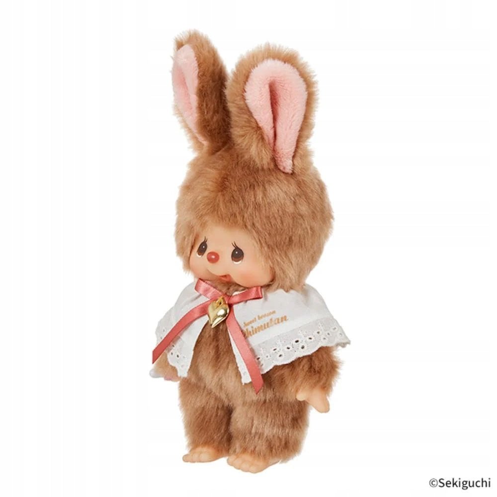 Monchhichi - Monchhichi and Chimutan Sweet Brown Series S brązowy królik | Maskotka 18cm - KICKOMI