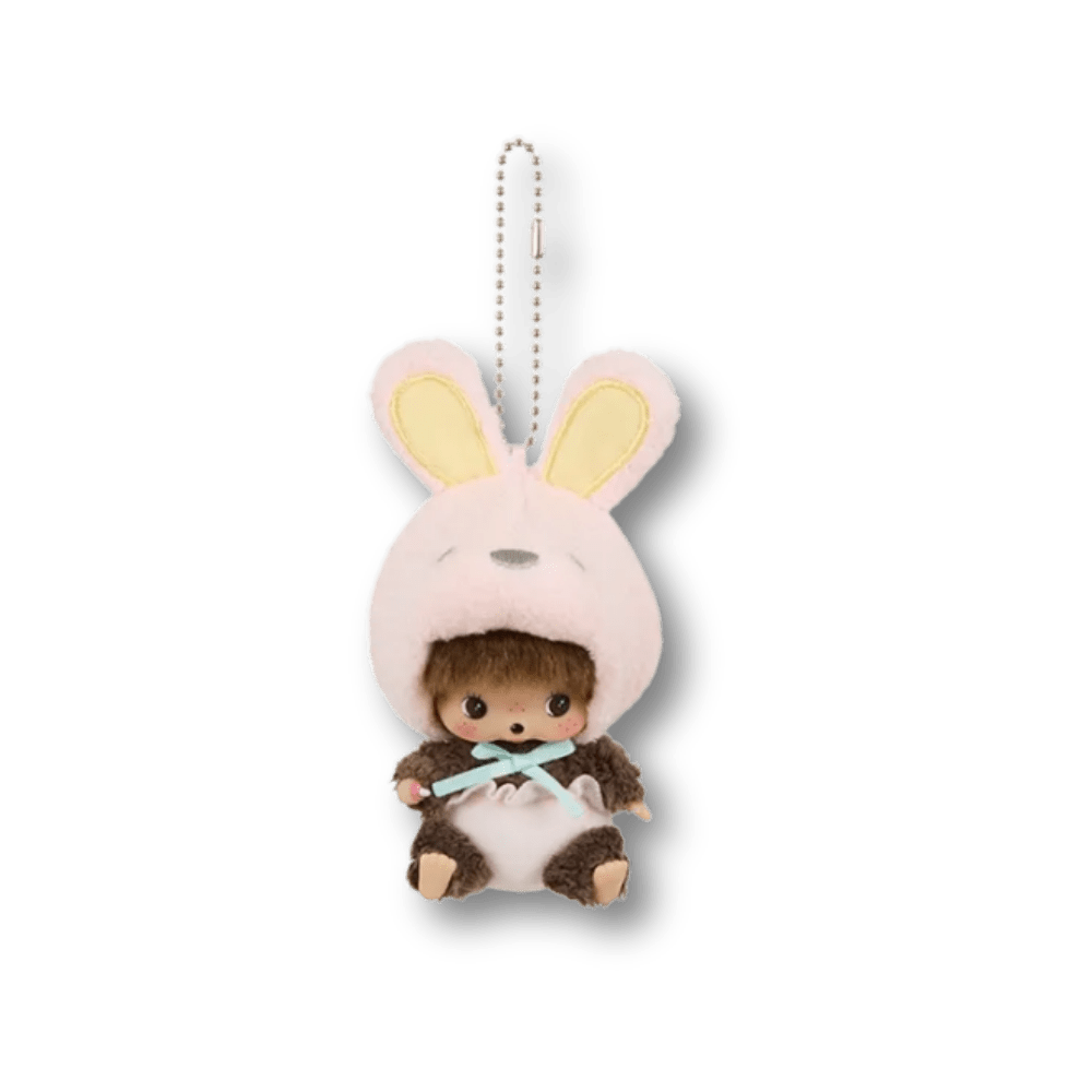 Monchhichi - Monchhichi Babychichi Animal Rabbit Królik | Brelok 9 - 11cm - KICKOMI