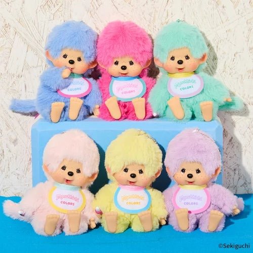 Monchhichi - Monchhichi COLORS Blue Niebieski | Brelok 12cm - KICKOMI